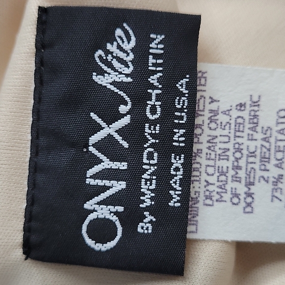 ONYX NITE Gold Sparkle sleeveless evening shift midi dress 16 - Picture 4 of 8